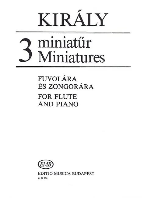 3 Miniaturen   für Flöte und Klavier